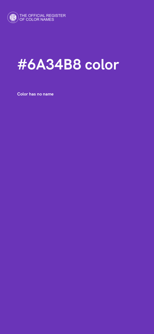 #6A34B8 color image