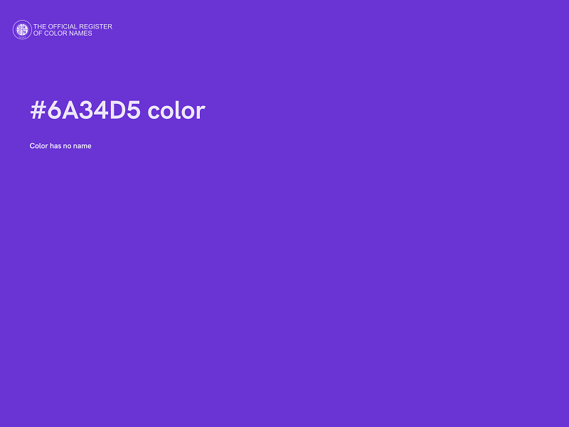 #6A34D5 color image
