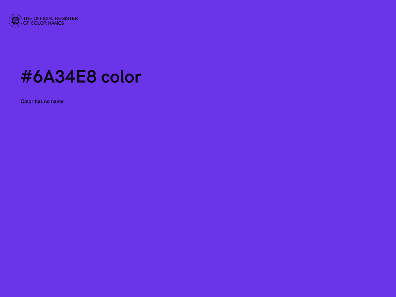 #6A34E8 color image