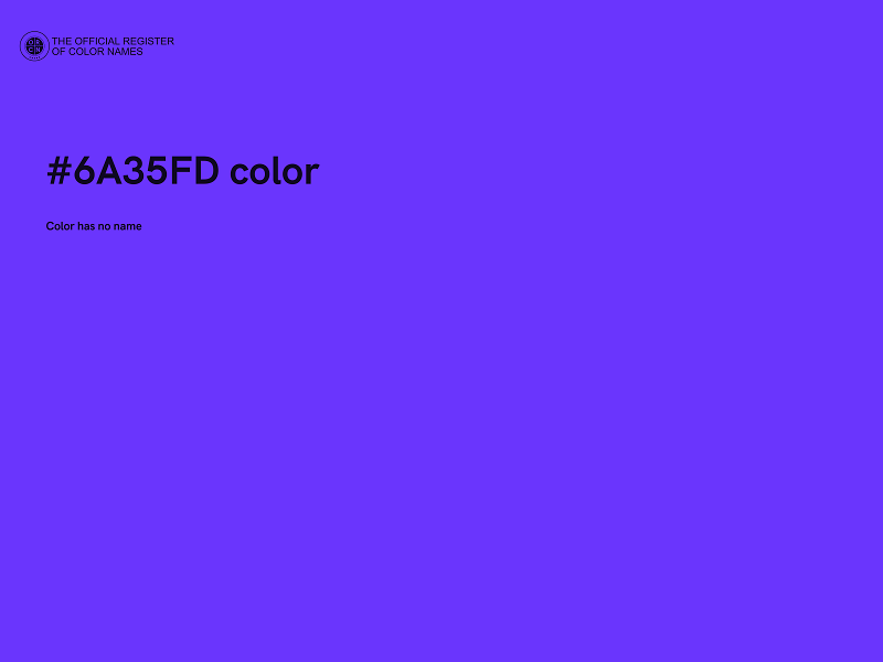 #6A35FD color image