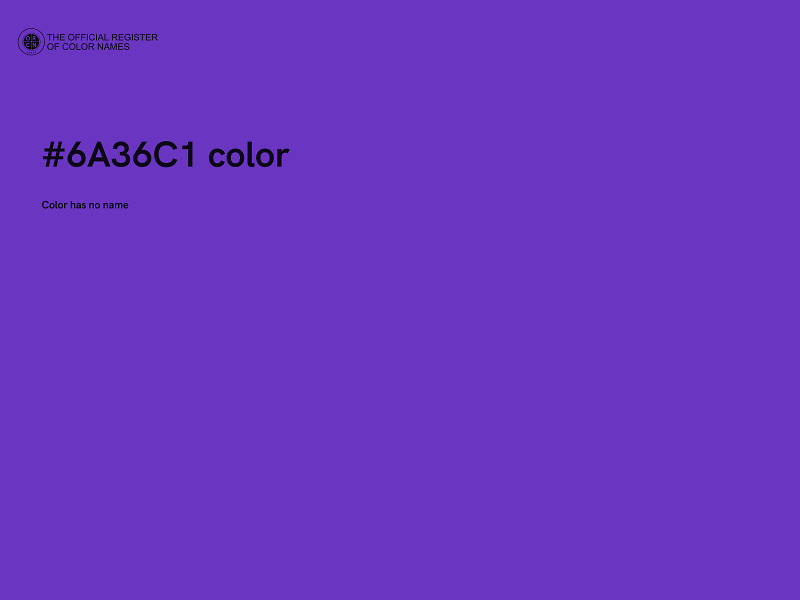 #6A36C1 color image