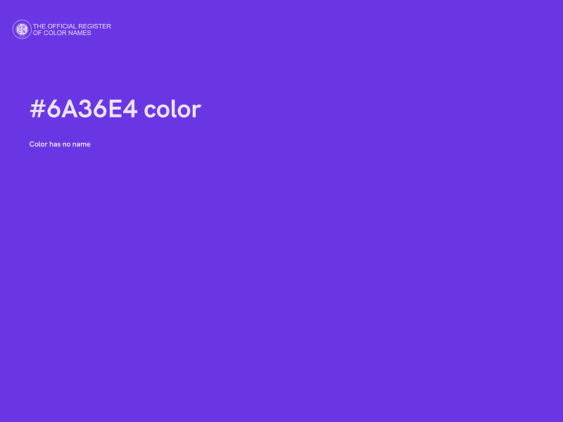 #6A36E4 color image