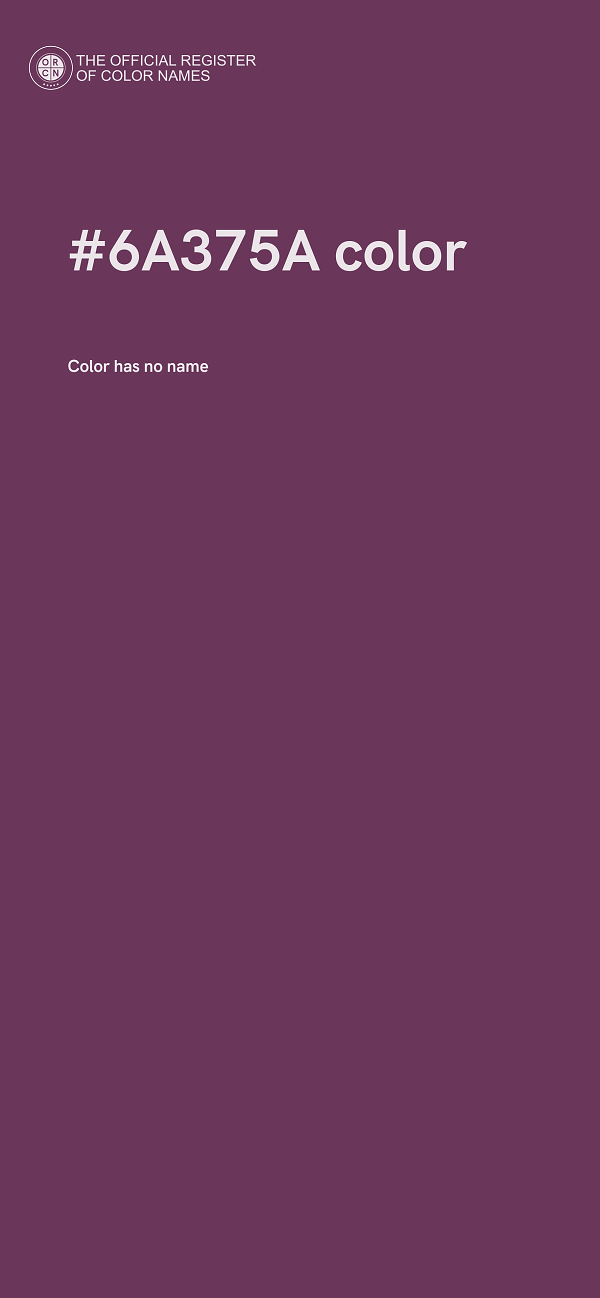 #6A375A color image