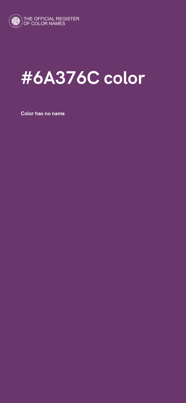 #6A376C color image