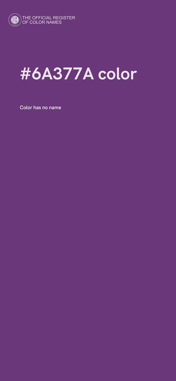#6A377A color image