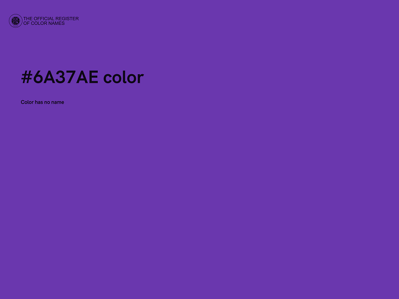 #6A37AE color image