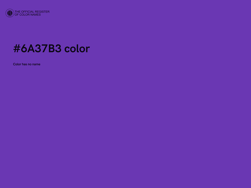 #6A37B3 color image