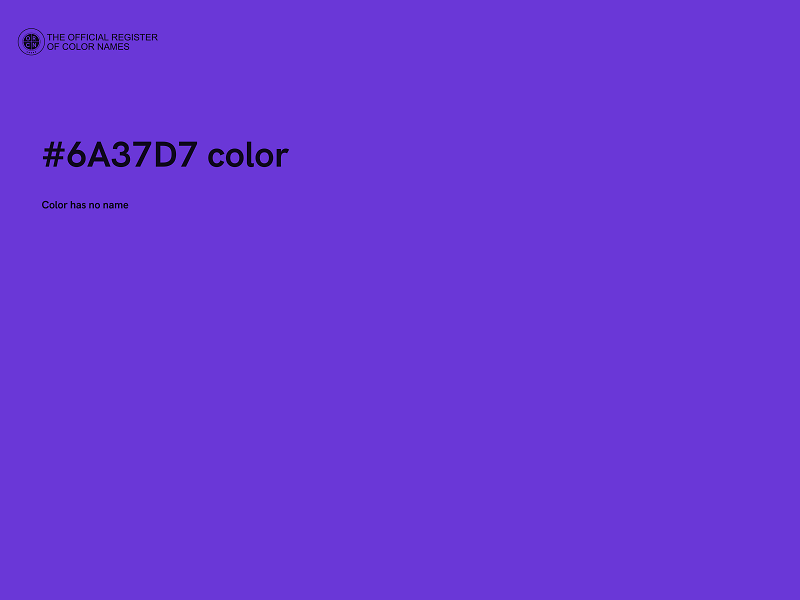 #6A37D7 color image