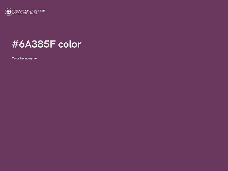 #6A385F color image