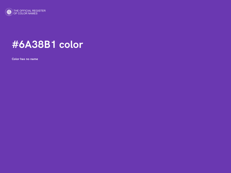 #6A38B1 color image