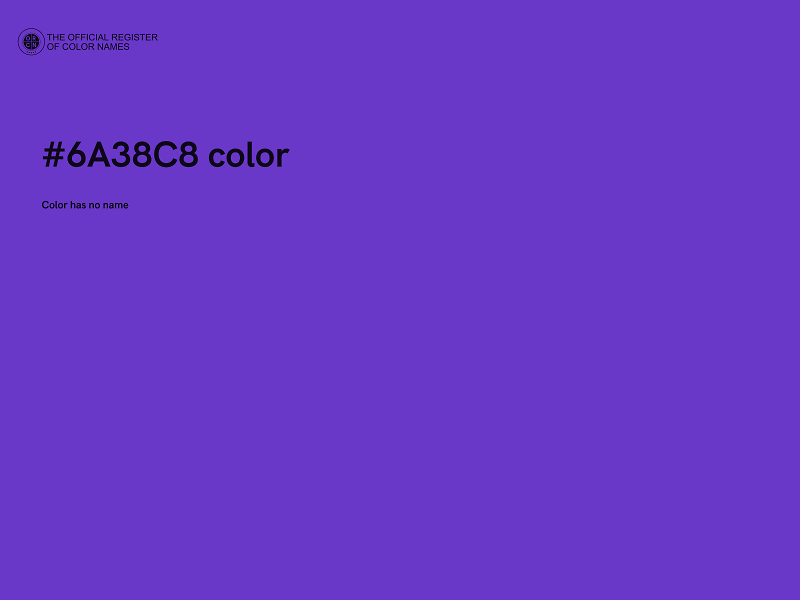 #6A38C8 color image