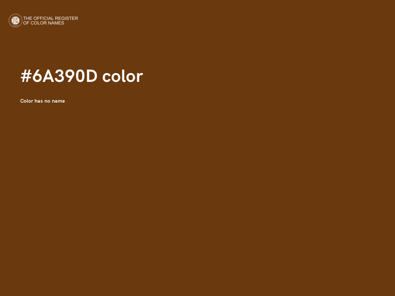 #6A390D color image