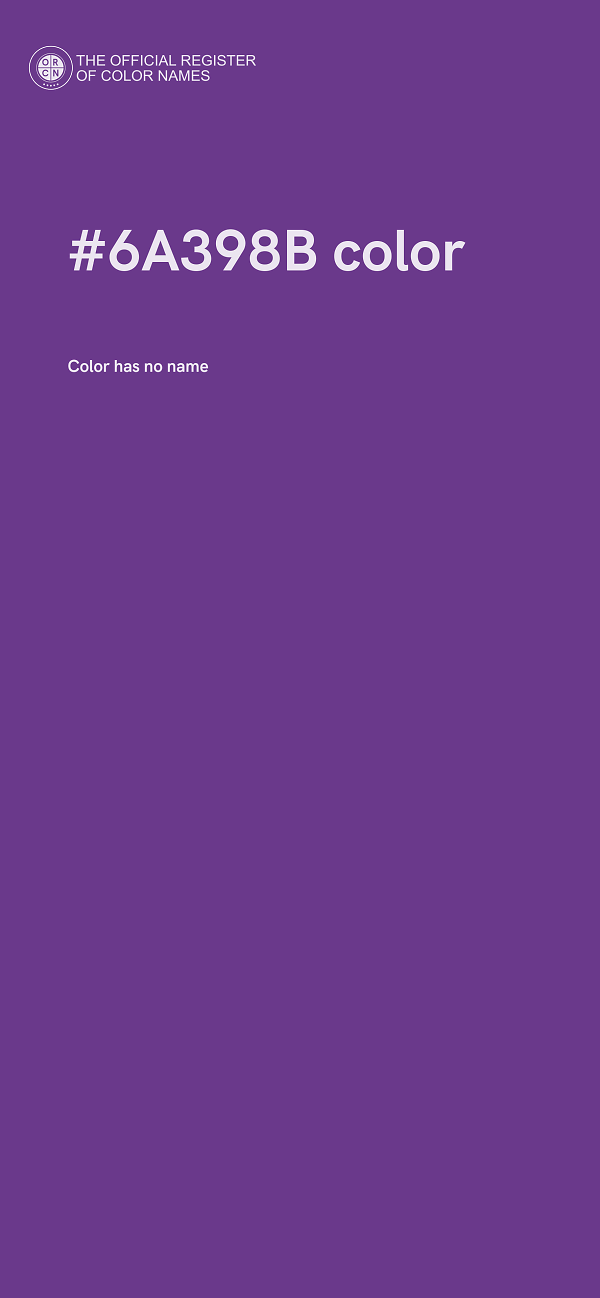 #6A398B color image