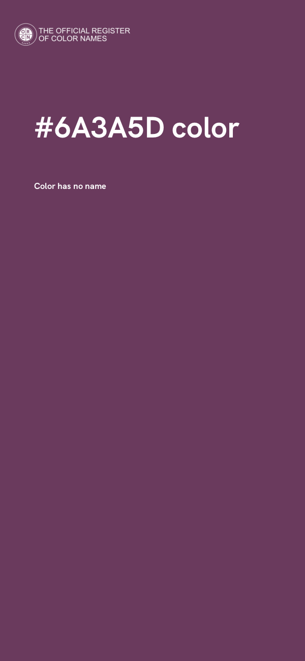 #6A3A5D color image