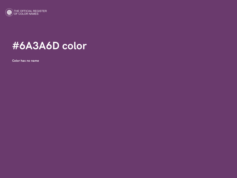 #6A3A6D color image