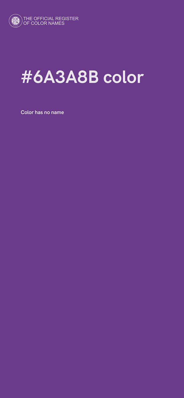 #6A3A8B color image