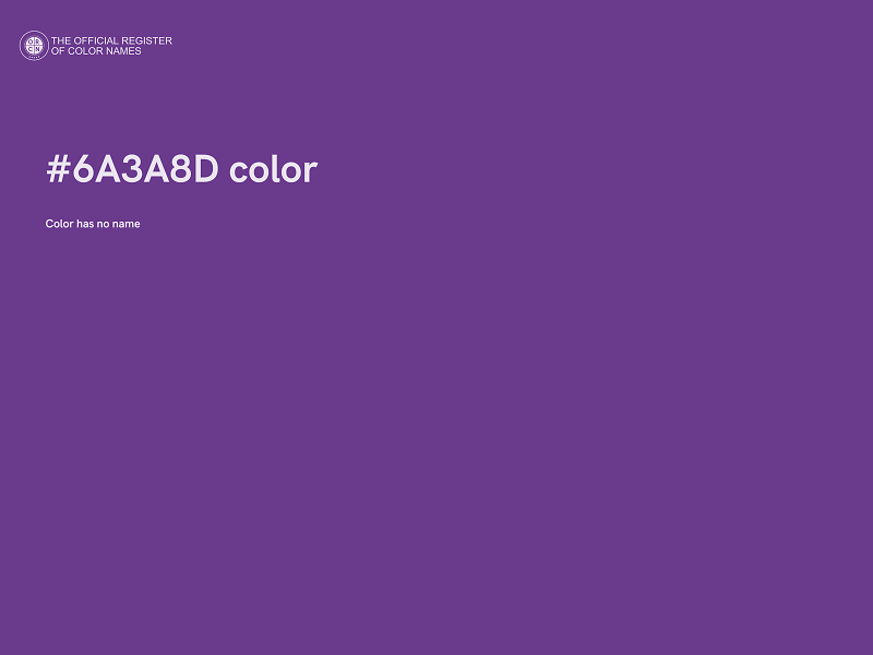 #6A3A8D color image