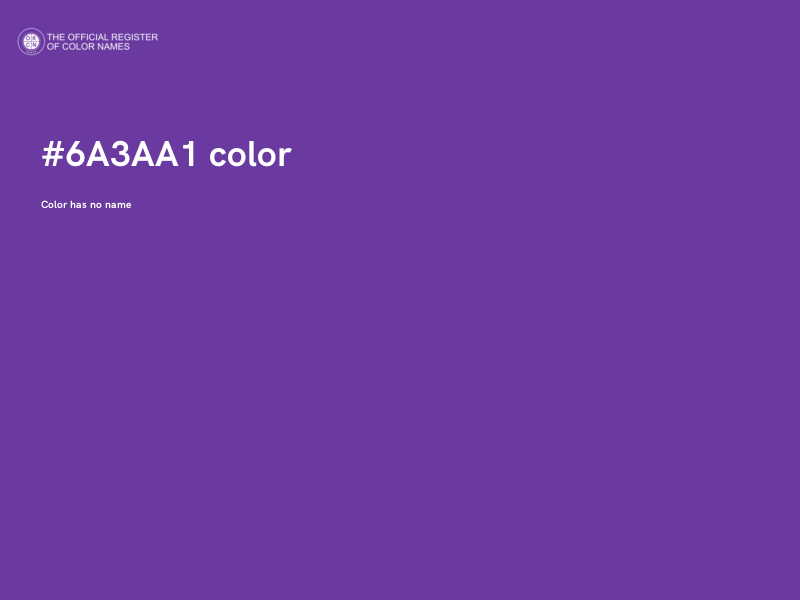 #6A3AA1 color image