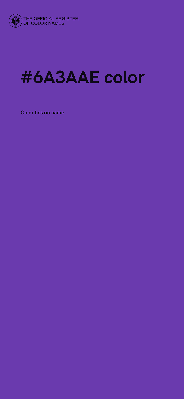 #6A3AAE color image