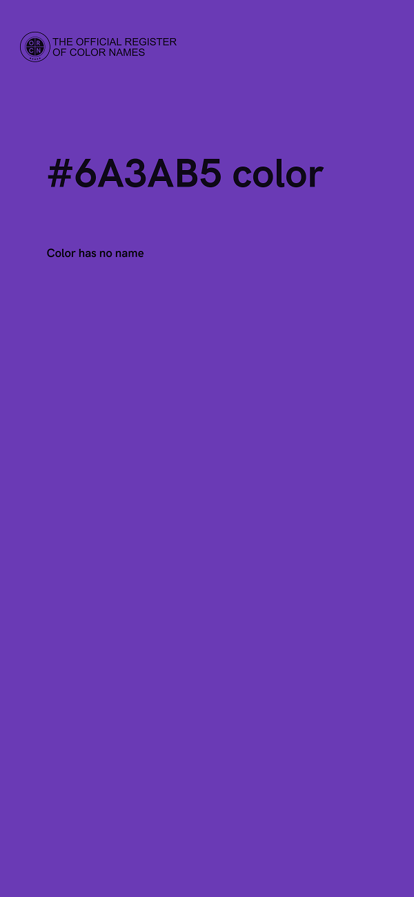#6A3AB5 color image