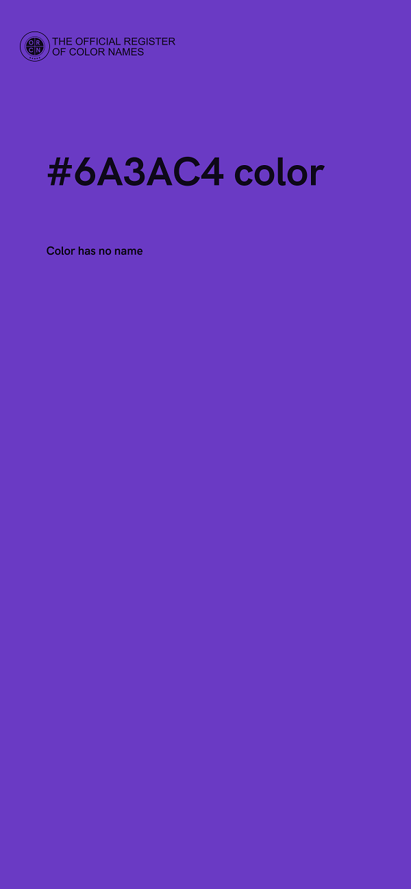 #6A3AC4 color image