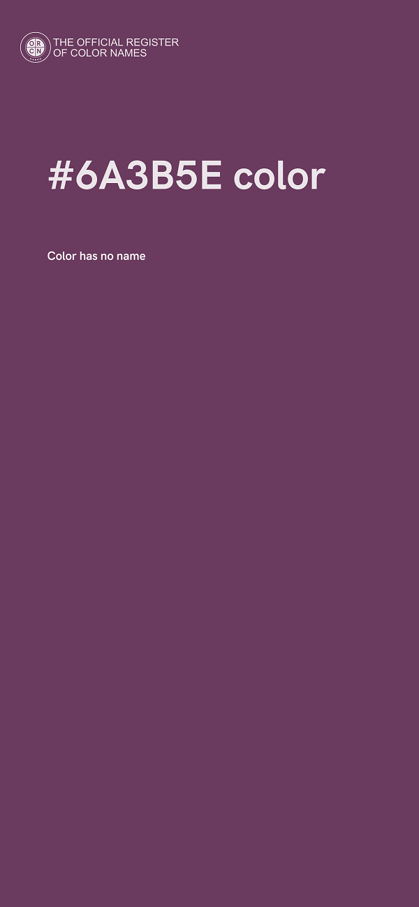 #6A3B5E color image