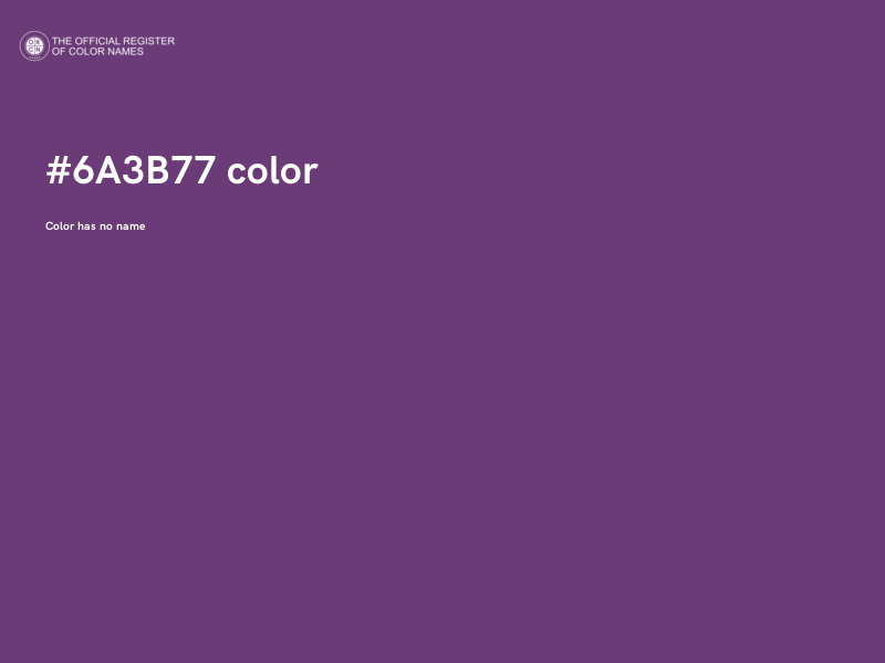 #6A3B77 color image