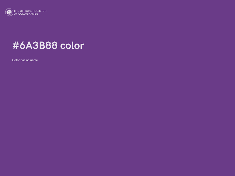 #6A3B88 color image