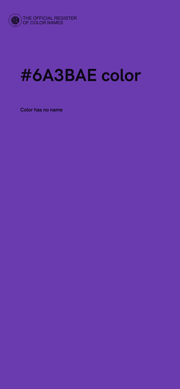#6A3BAE color image