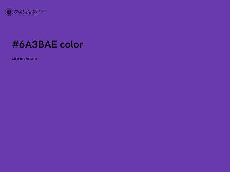 #6A3BAE color image