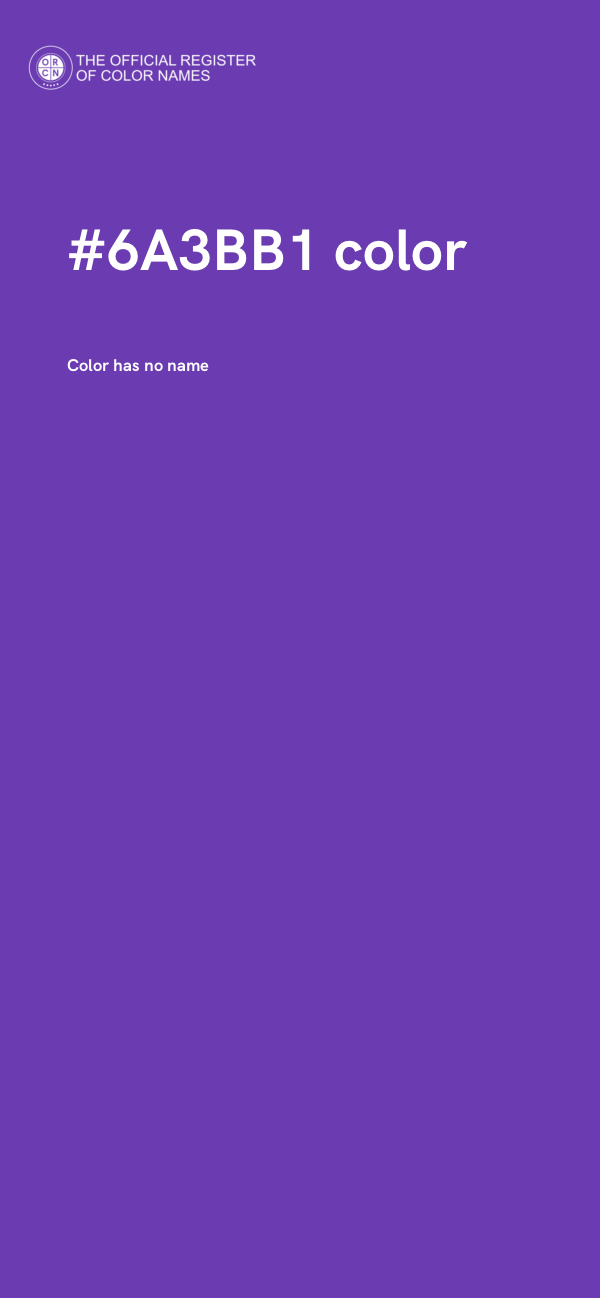 #6A3BB1 color image
