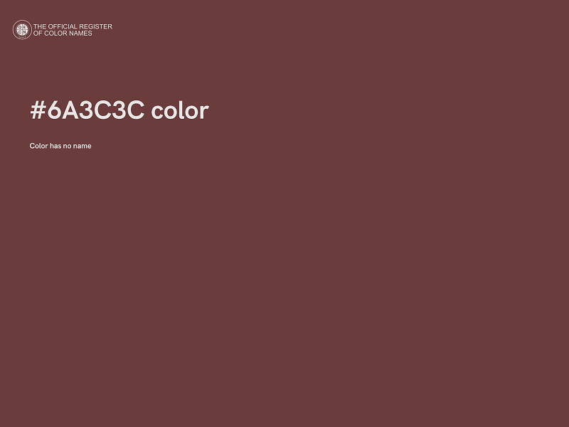 #6A3C3C color image