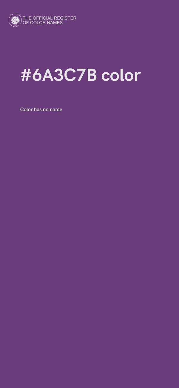 #6A3C7B color image