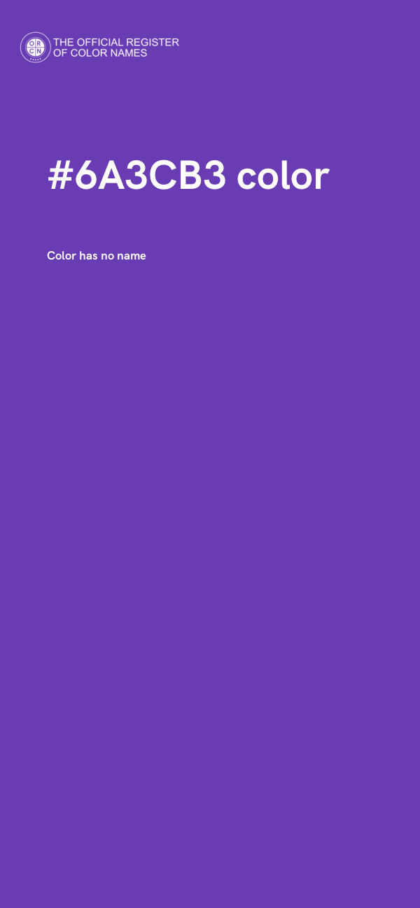 #6A3CB3 color image