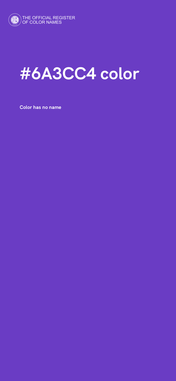 #6A3CC4 color image