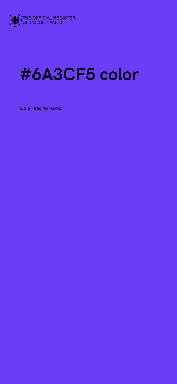 #6A3CF5 color image