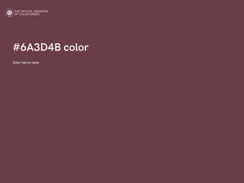 #6A3D4B color image