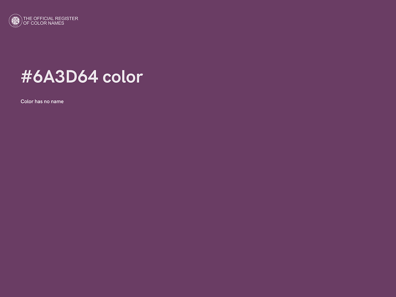 #6A3D64 color image