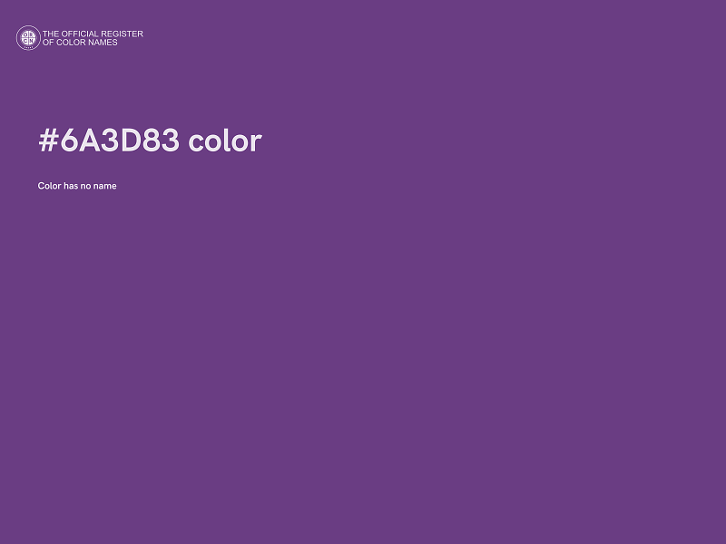 #6A3D83 color image