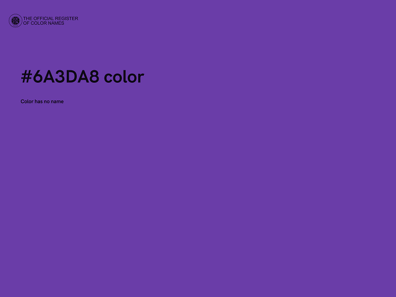 #6A3DA8 color image