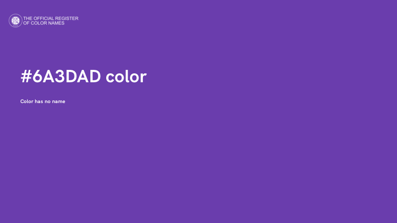 #6A3DAD color image