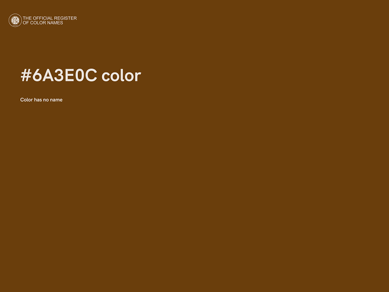 #6A3E0C color image