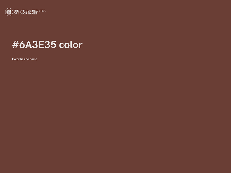 #6A3E35 color image