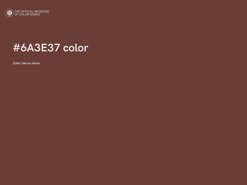 #6A3E37 color image