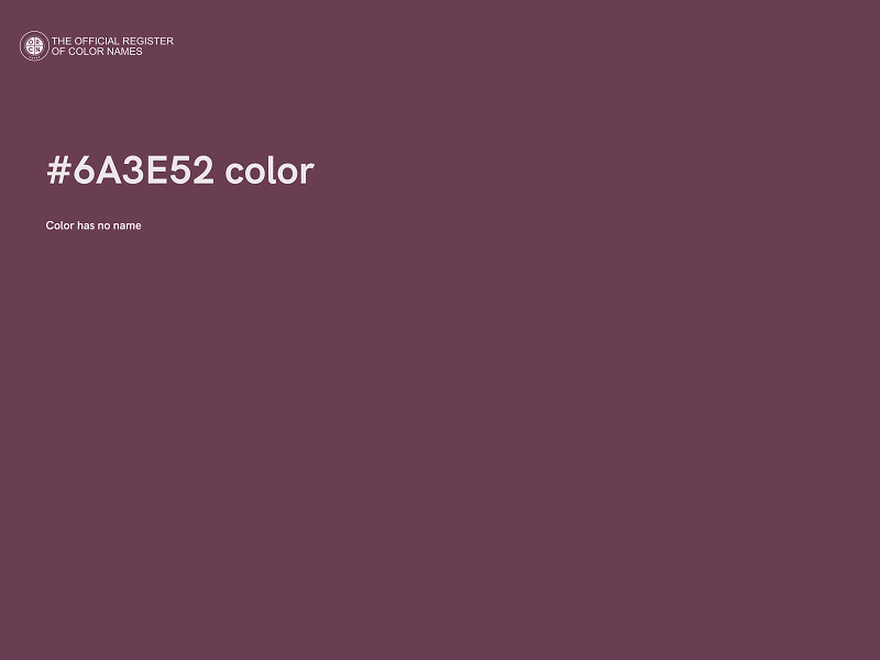 #6A3E52 color image