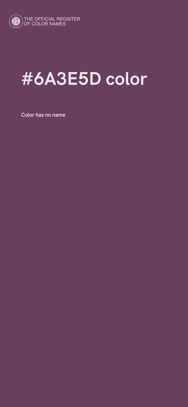 #6A3E5D color image