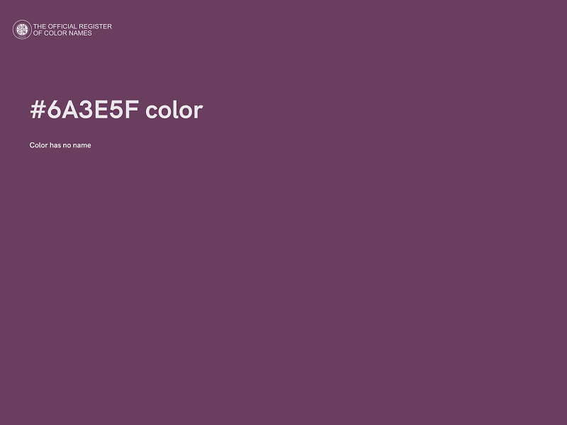 #6A3E5F color image