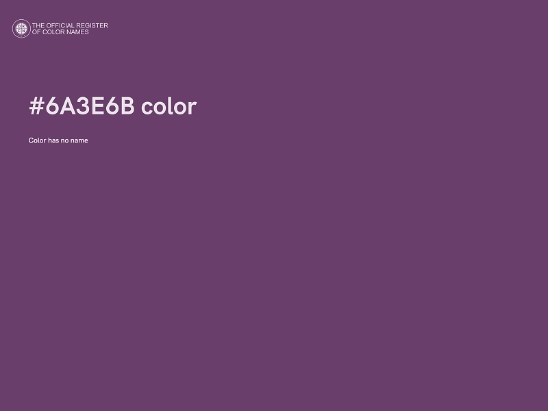 #6A3E6B color image