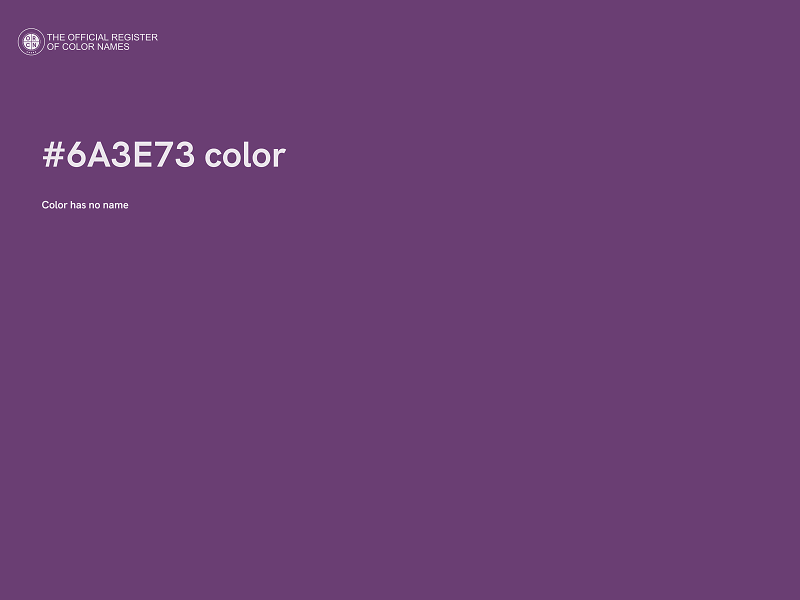 #6A3E73 color image