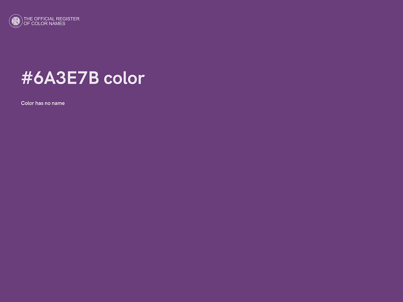 #6A3E7B color image